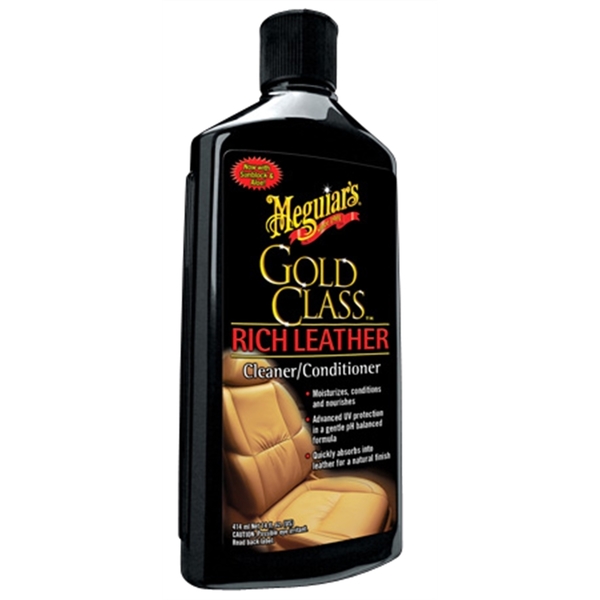 Meguiars Gold Class Leather Cleaner & Conditioner 14Oz G7214